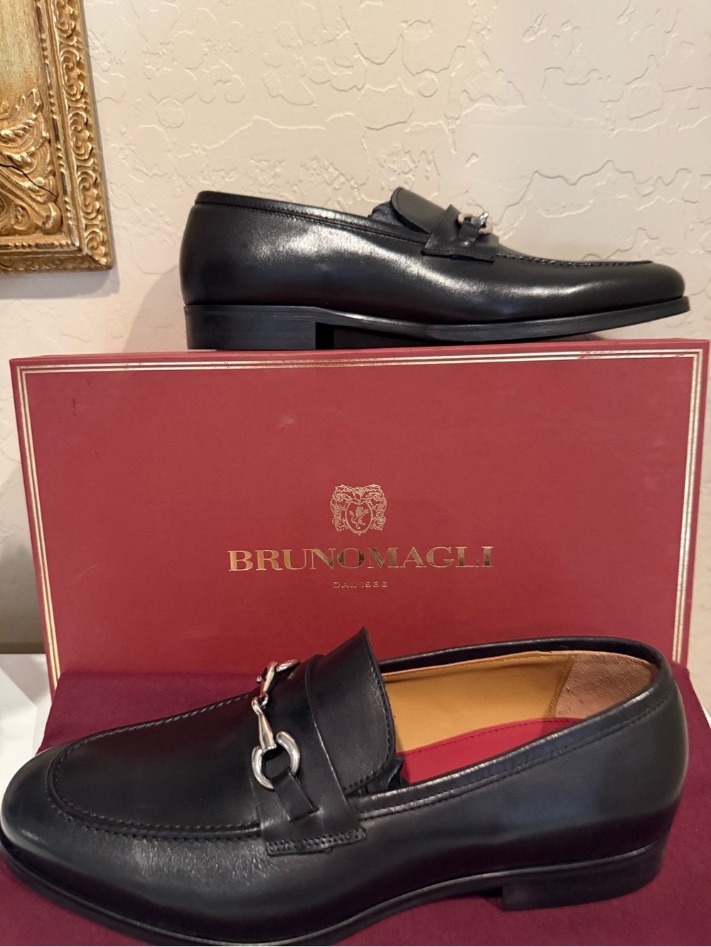Bruno Marleigh Presley black loafer dress shoe, men’s size 10.5 NWT